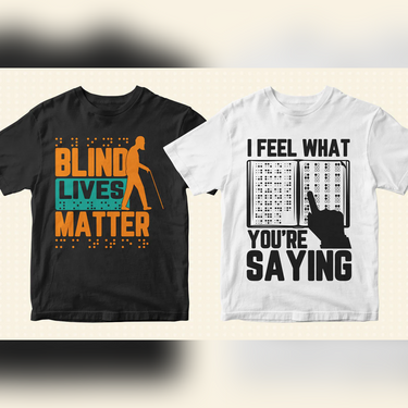 Braille Day 50 Editable T shirt Designs Bundle Part 1